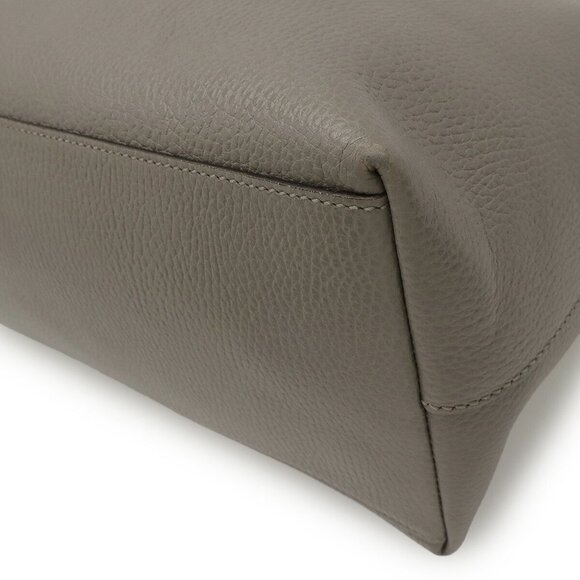 GUCCI Gray Leather Shoulder Bag - Picture 4 of 10